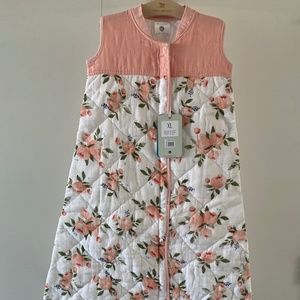 NEW Cotton Muslin Quilted Sleep Sack - Watercolor Roses XL